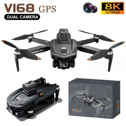 GPS Drone avec Caméra pour Adultes Drones 4K HD avec Moteur Sans Balais  Retour Automatique à