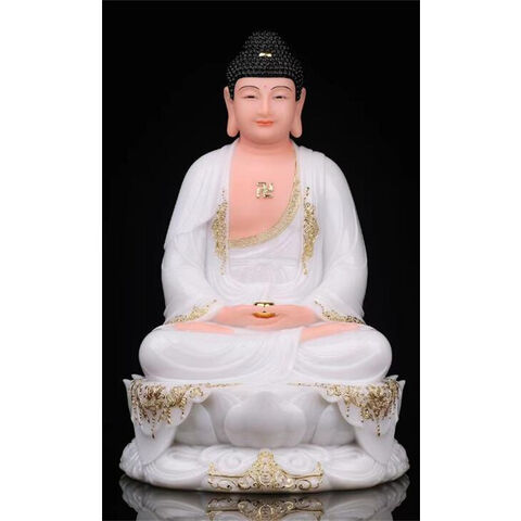 Buy Wholesale China White Jade Buddha Guanyin Sanbao Buddha Tizang King ...