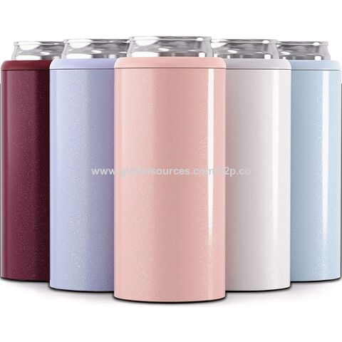 Botella de acero inoxidable 304, termo de vacío de 12 oz de alta demanda, botella de doble pared de acero inoxidable con funda de enfriamiento