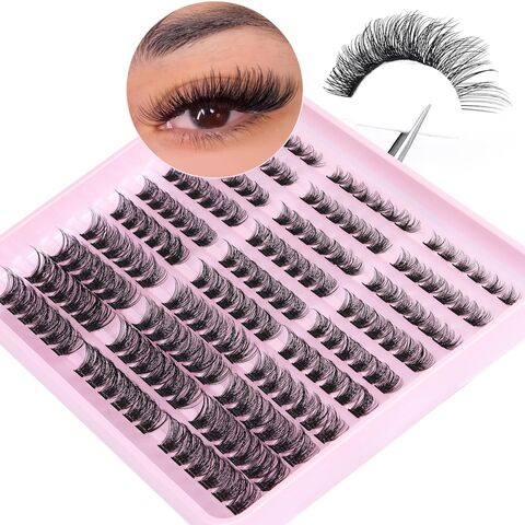 Buy Wholesale China 180pc D Curl Self Adhesive Eyelashes Diy Lash