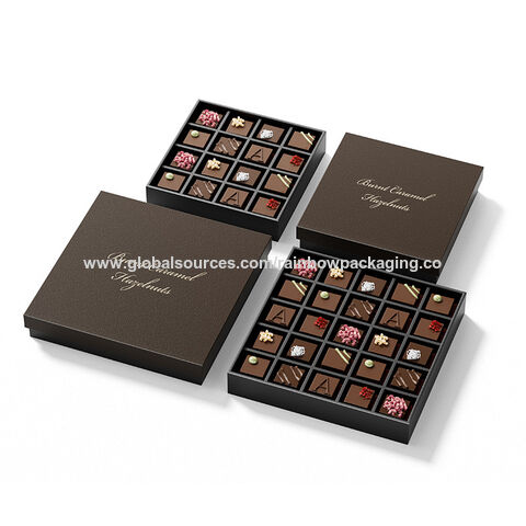 Buy Wholesale China Luxury Custom Empty Chocolate Bar Bonbon Box Valentines  Sweet Candy Dates Gift Paper Chocolate Packaging Box & Chocolate Box at USD  0.48