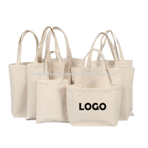 Buy Wholesale China Custom Logo Plain Canvas Tote Bag Cotton Canvas Bags  Wholesale Print Canvas Tote Bag & Canvas Bags Wholesale at USD 0.1