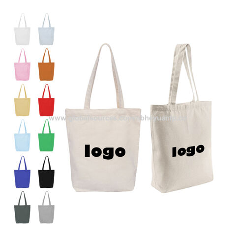 Buy Wholesale China Custom Logo Plain Canvas Tote Bag Cotton Canvas Bags  Wholesale Print Canvas Tote Bag & Canvas Bags Wholesale at USD 0.1