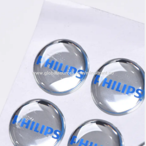 Customized 3D Gel Labels PU Epoxy Coating Dome Sticker