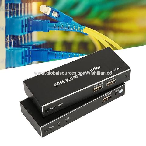 60m USB KVM HDMI Extender Over Rj45 Cat6 Ethernet Cable Video Converter TV  Loop