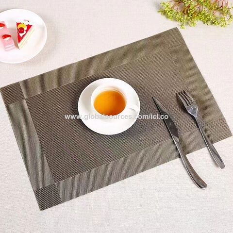 Woven PVC Placemats - Set of 8