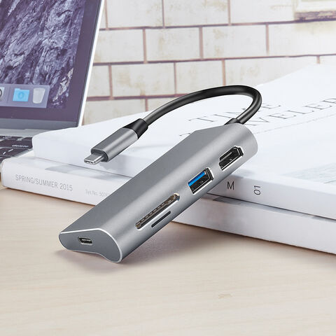 HUB com suporte para 4K/2K a 30Hz ou 1080P a 60Hz - Hub USB de alta resolução