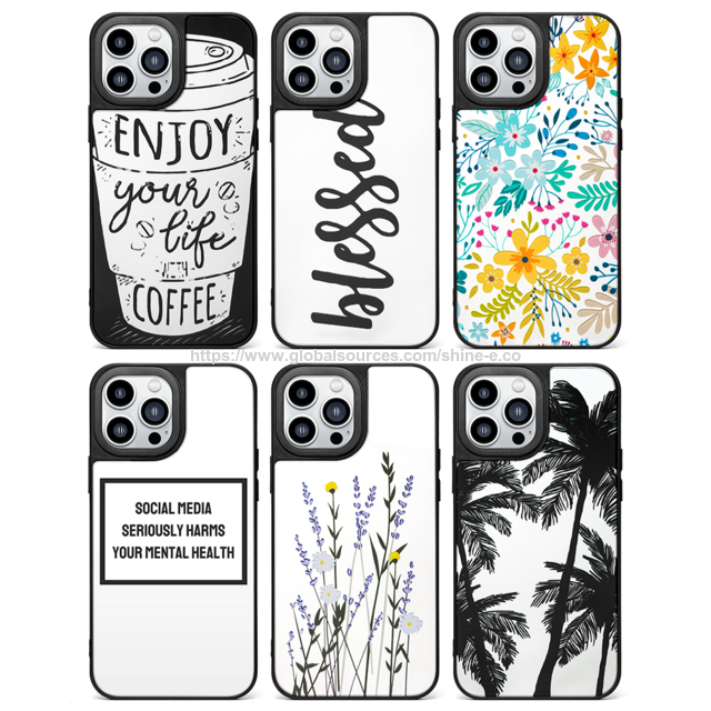 Tren Baru PC TPU Desainer Kustom Termal Seluler Penutup Ponsel Sublimasi Kosong Casing Ponsel Untuk Iphone 12 13 14 Plus Pro Max