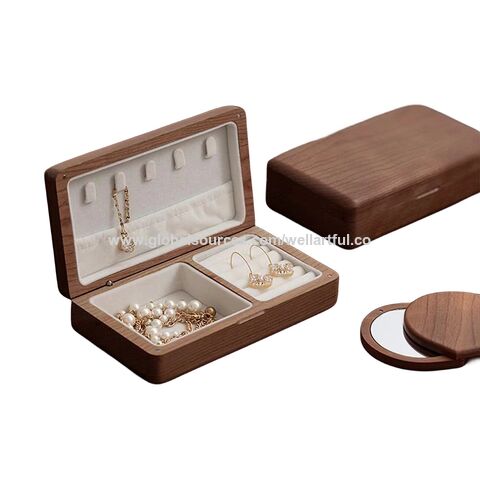 Buy Wholesale China Retro Simple Desktop Black Walnut Jewelry Box