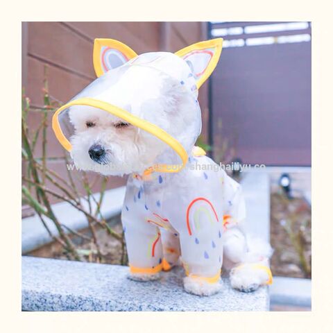 Manteau de pluie réfléchissant pour chien de petite, moyenne et grande  taille, imperméable avec capuche (couleur 