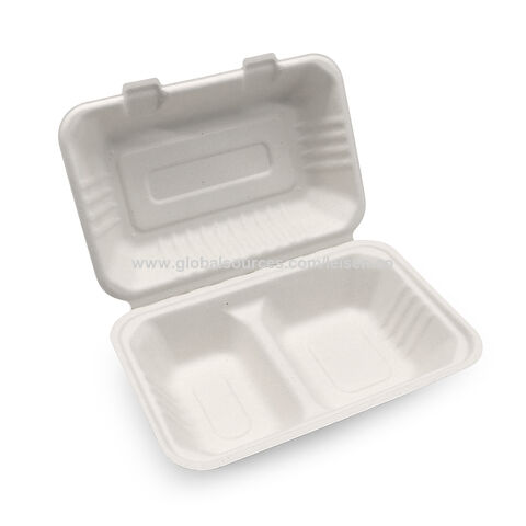 Buy China Wholesale Disposable Clamshell To Go Containers Bagasse Fiber ...