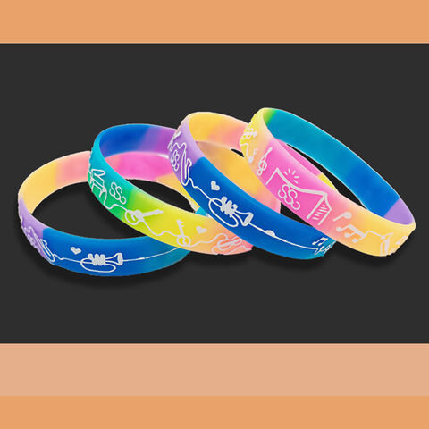 Wholesale 20Pcs 8 Style Rainbow Color Pride Silicone Heart Cord Bracelets  Set for Men Women - Pandahall.com
