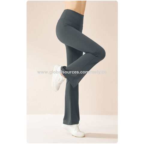 Women Flare Pants Wide-Leg High Waist Yoga Pant Quick Dry