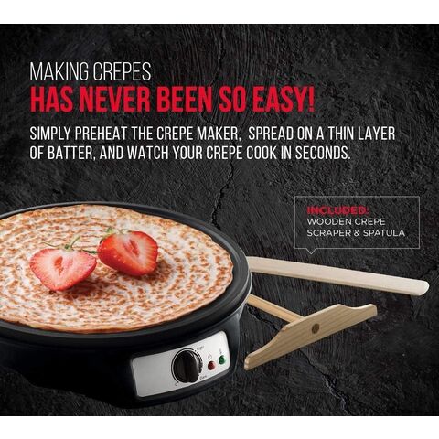 Commercial Electric Crepe Maker Machine with Non-stick Griddle – Kitchen  Groups