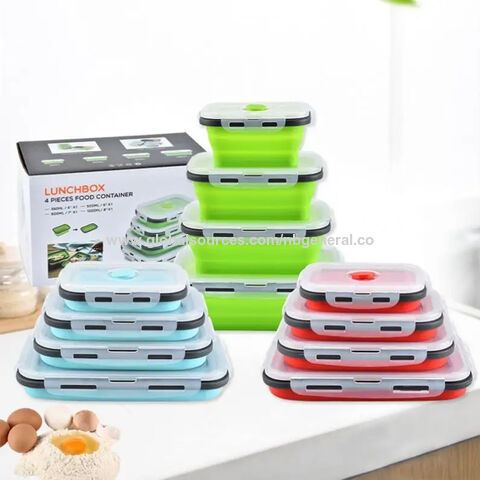 Bento Lunch Box 4 Compartment Meal Prep Containers Lunch Box for Kids  Durable BPA Free Reusable Food Storage Containers Schools - AliExpress