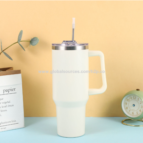 1200ML 40OZ Mug Isotherme, Thermos Café avec poignée et Paille