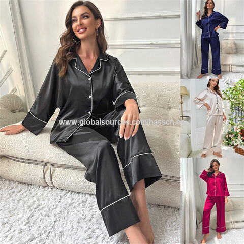 Customized Elegant Solid Satin Comfortable Loose Women Lounge Wear Custom  Robe Sleepwear - China Robe and Sleepwear price