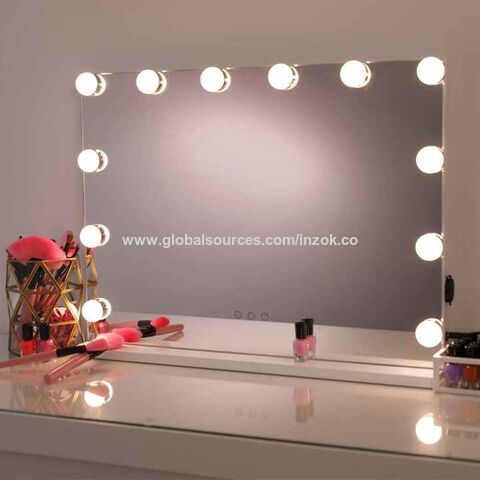 Buy Wholesale China Wholesale Lighted Makeup Mirros Square Shape