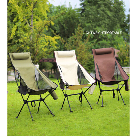 Buy Wholesale China High Back Camping Chair, Lightweight Camping Chair With  Headrest, Stable Portable Folding Chair For Outdoor Camp, Hiking, Backpack  & Camping at USD 20