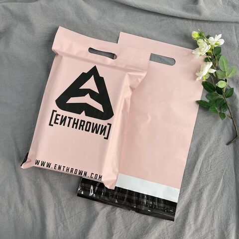 Biodegradable Plastic Bags Wholesale Peach Custom Printed Rose