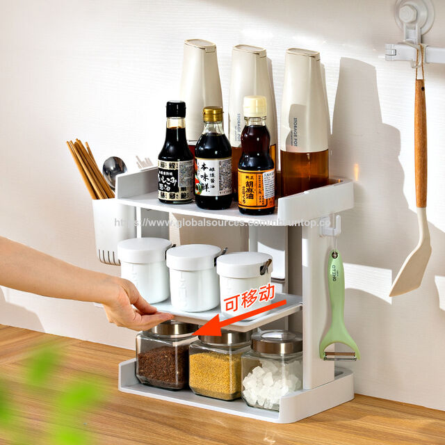 Shelf Rack Sauces Buy China Wholesale Wholesale Spice Rack Kitchen Shelf Countertop Multi ...