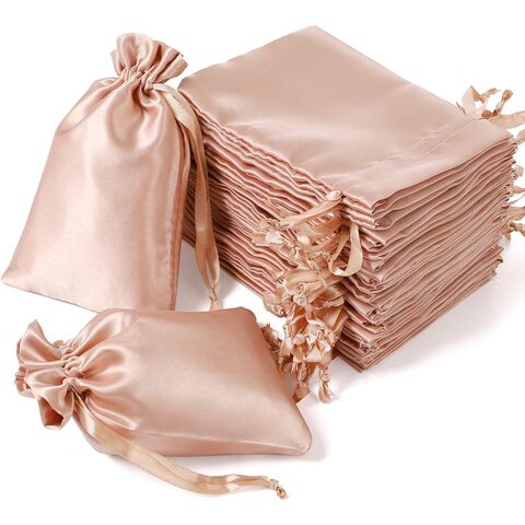 Buy Wholesale China Satin Bags With Drawstring, 3x4 Wedding Favor Drawstring  Bags, Rose Gold Mini Gift Bags For Jewelry, Birthday, Business, Party &  Christmas Gift Bag at USD 0.08