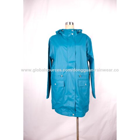 Ladies pu outlet raincoats