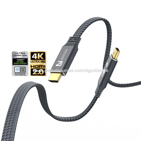 10m Long Flat 4K HDMI 2.0 Cable High Speed HDMI Gold Plated Male Plug Lead
