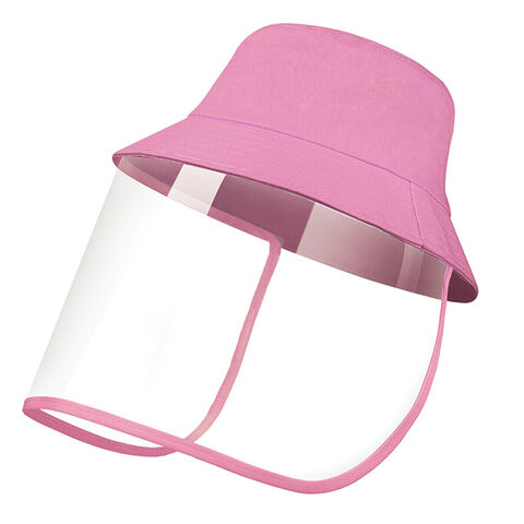 Sombrero de cubo personalizado para exteriores con protección solar, resistente al viento y a la lluvia, sombrero de pescador transparente y extraíble for sale at factory direct price