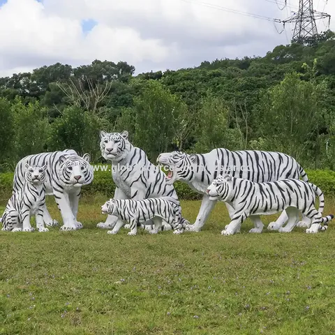 Statue Tête D'Animal - HOMYL - Tigre - Résine Écologique - Décoration Maison - Artisanat Vintage - Maison