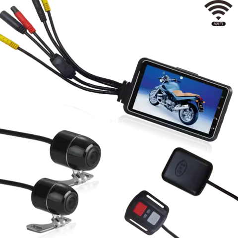 Buy Wholesale China Motorcycle Dash Cam 3 1080p Hd Helmet Moto Bicycle  Motorbike Wifi Dual Camera Dvr Night Vision Waterproof Driving Recorder & Dash  Cam at USD 65