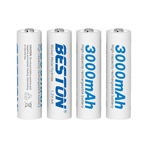 Chargeur de batterie intelligent EBL 8 baies avec pack de 8 piles  rechargeables AA 2300 mAh Ni-MH 1,2 V 