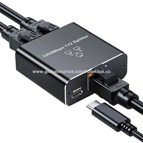 Buy Wholesale China Ethernet Splitter 1x2 High Speed 1000mbps, Gigabit  Ethernet Splitter, Lan Splitter With Usb Power Cable, Rj45 Splitter &  Ethernet Switch at USD 3.8