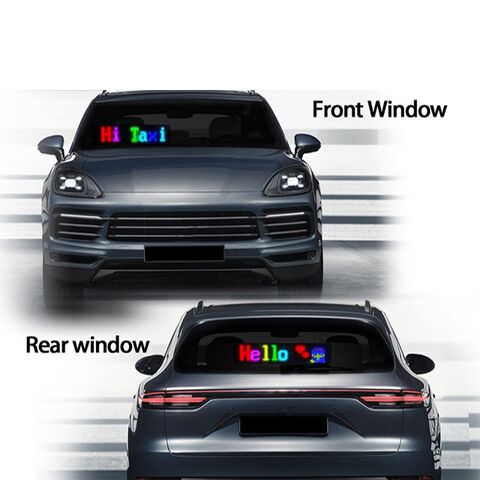 Buy Wholesale China ｗaterproof,sun-screening,flexible Led Car Sign Led Panel  With Smart App Control Rgb Led Lights Display For Car Rear Windshield & Led  Matrix Panel at USD 12