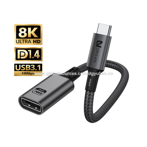 Buy Wholesale China Ultra Durability 8k 60hz Thunderbolt 3 Compatible  Displayport Monitor Display Adapter Usb Type C To Dp 1.4 Video Converter &  Dp Adapter at USD 3.53
