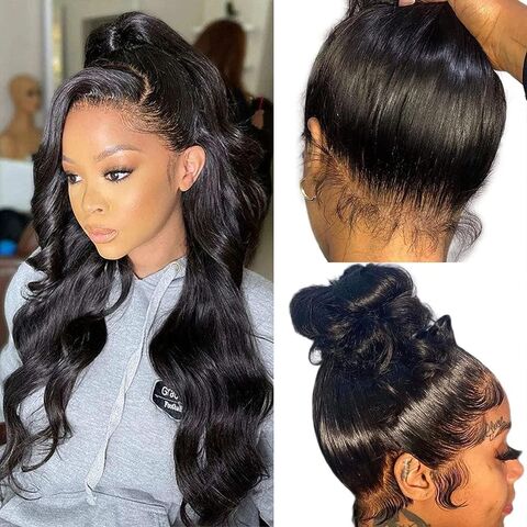 Brazilian Hair Loose Wave Full Lace Wig With Baby Hair for Sale