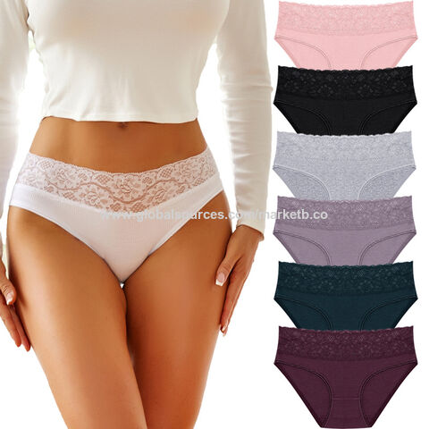 Plus Size Low Waist Soft Cotton Seamless Thongs Comfortable Women Panties -  China Women's Underwear and Panties price