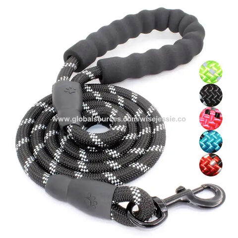 2pcs Dog Leash Rope,nylon Dog Leash,soft Strong Rope,dog Training  Leash(black+red)