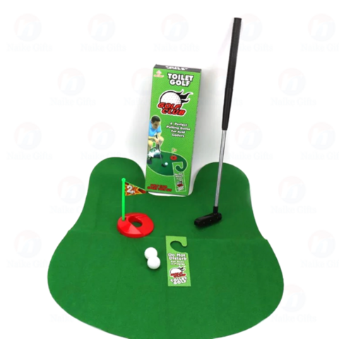 Toilet Golf Toy - Jeu de toilette Mini Golf Jouet - Ensemble de jeu de  toilette