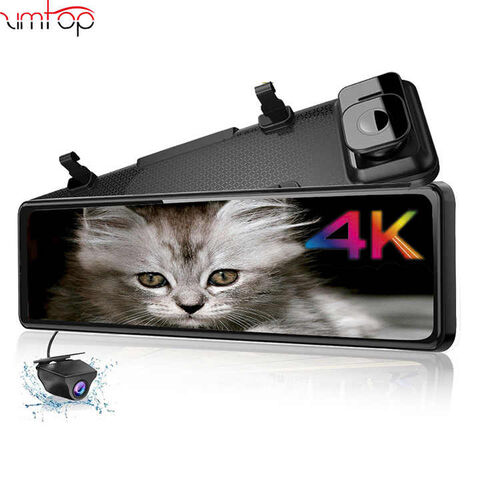 Achetez en gros Fhd 4k Double Lentille Caméra Avant Et Arrière Dash Cam Vue Arrière  Dashcam Avec Gps Voiture Noir Boîte Wifi Night Vision Dash Caméra Chine et  Caméra De Tableau De