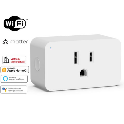Matter Smart Plug with 16A Power Monitoring and WiFi Support for Homekit  Alexa Google Home Tuya Smart APP Wireless Control - AliExpress