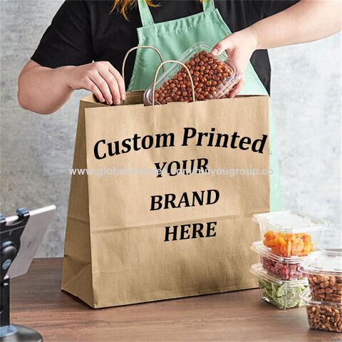 Wholesale Food Paper Bags, Custom Take Away Bags