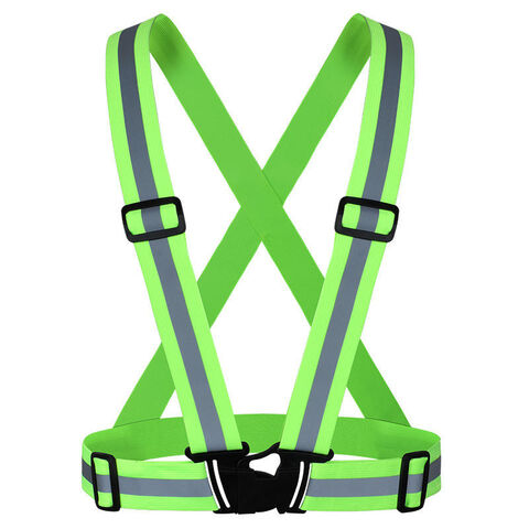 Gilet de sécurité pour travaux de construction, haute visibilité, gilet de sécurité à bandes réfléchissantes 100 % polyester for sale at factory direct price