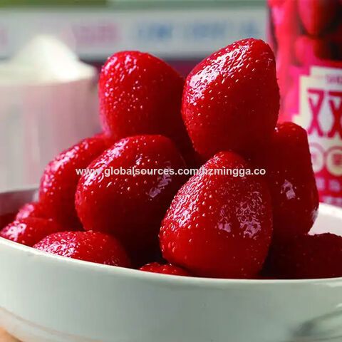Meilleures ventes, réductions limitées : Conserve de fruits mélangés de qualité supérieure - Fraises en conserve for sale at factory direct price