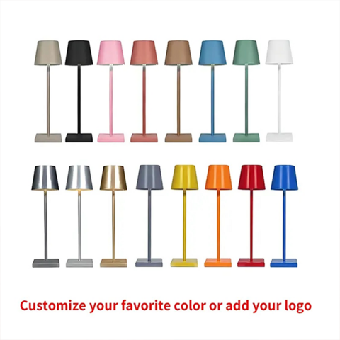 Lámpara LED Táctil de Lujo para Decoración del Hogar, Recargable, para Mesa de Restaurante y Exteriores