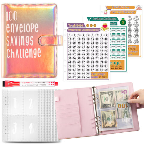 Achetez en gros 100 Enveloppes Challenge Binder Kit A5 Taille