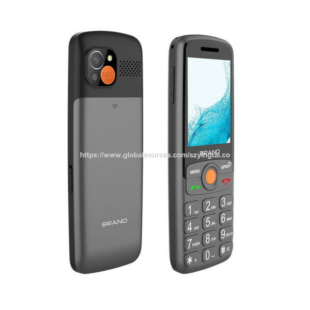 Teléfonos móviles 4G de botones grandes de 2.4 pulgadas con SOS para personas mayores for sale at factory direct price