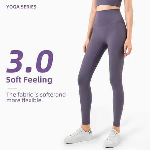 Buy Wholesale China Women Cotton Breathable Buttery-soft No Front Seam  Custom High Waisted Workout Leggings With Pockets & Women's Tights at USD  7.69