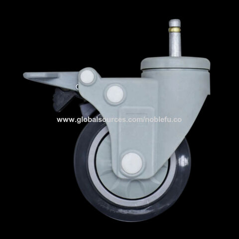 Supporto Rotante Con Freno, 100mm, Ruota Poliammide, 200KG - Ruote - Foto 2