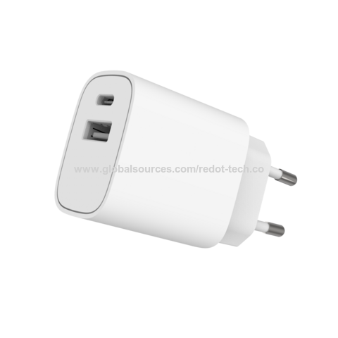 شاحن سفر QC3.0 و PD، شحن سريع بمنفذ واحد، شاحن حائط